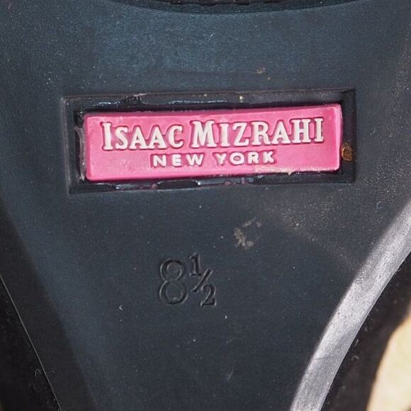 Isaac Mizrahi Leopard Print Pony Hair Wedge Ankle Booties Women's 8.5 - Picture 11 of 12